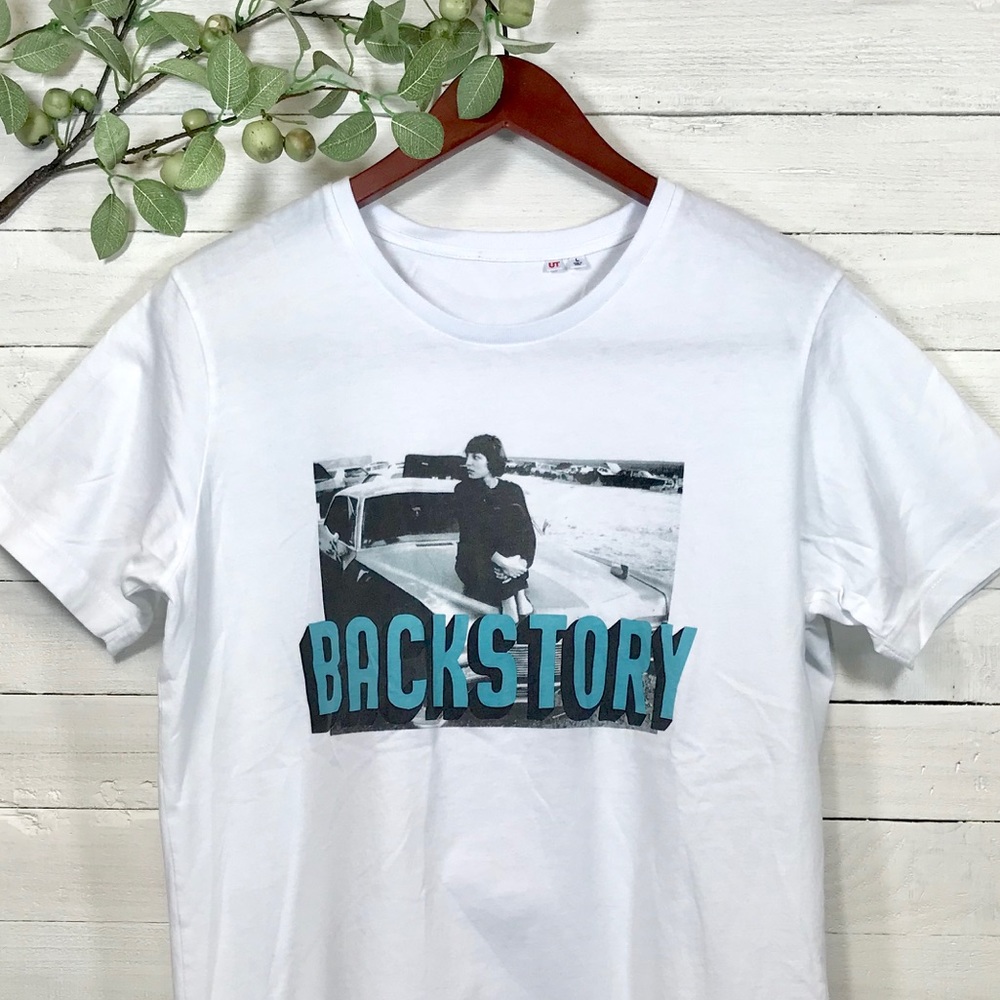 UT Backstory Graphic White T Shirt
